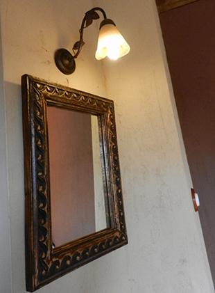 Espejo del primer dormitorio de Rebollares II